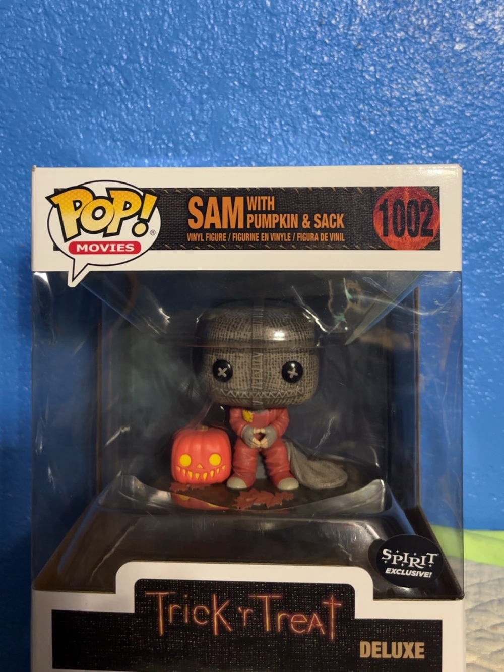 Funko Pop! Movies Sam with Pumpkin & Sack (Trick 'r Treat) - Gray, Orange